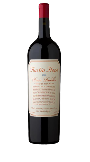 Bottle of Austin Hope Cabernet Sauvignon 2022 1 L red wine