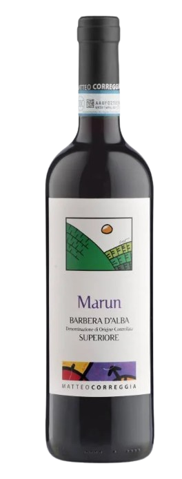 Matteo Correggia Barbera D'Alba Superiore Marun 2014 wine bottle, 750 ML.