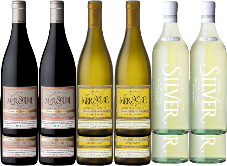 Mer Soleil Wine Combo 750 ML (12 Bottles) – curated selection of premium California wines with rich fruit, balanced tannins, and a smooth, elegant finish.