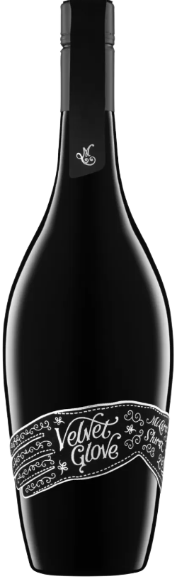 Mollydooker Shiraz Velvet Glove 2021 wine bottle with elegant black label and premium packaging