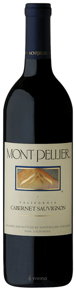 Montpellier Vineyards Cabernet Sauvignon 750 ML bottle with rich red wine and elegant label
