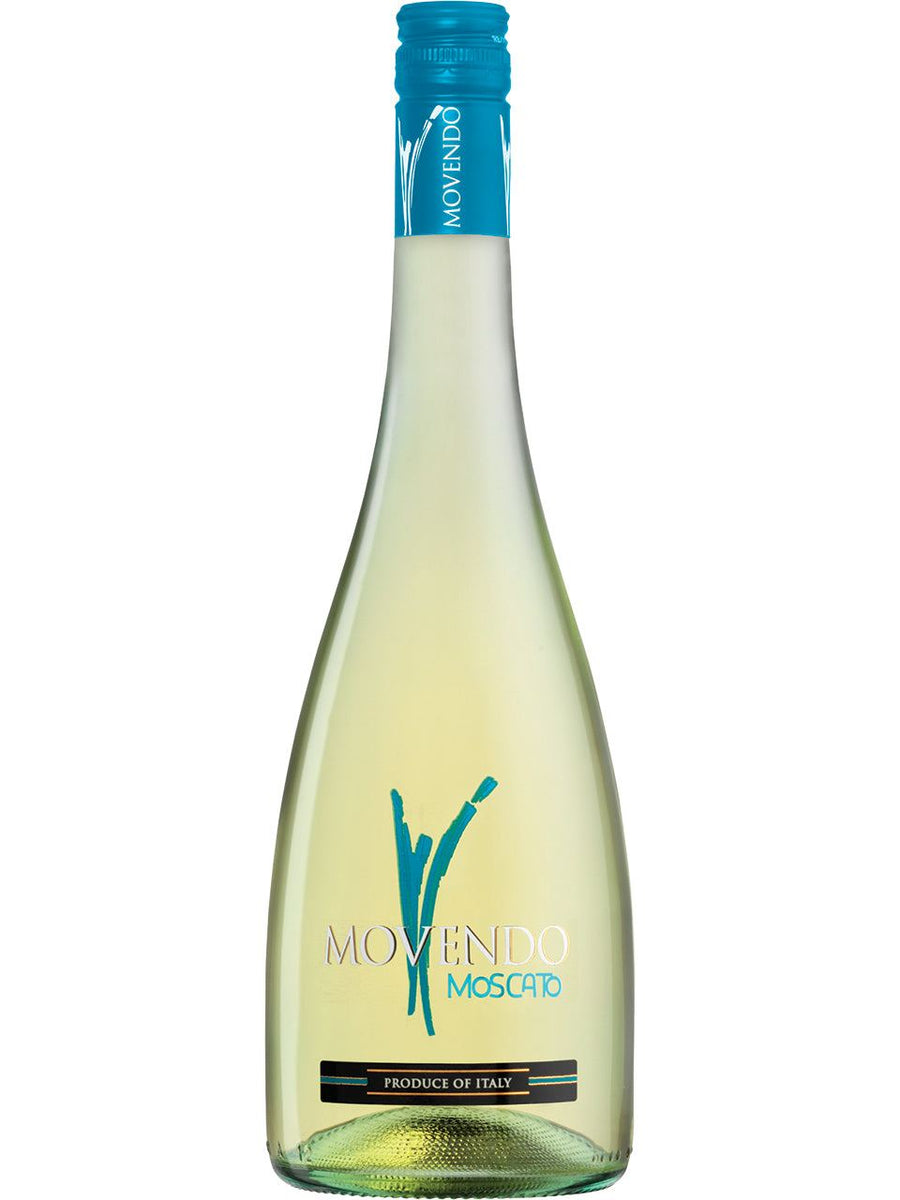 Movendo Emilia Moscato 750 ML straw yellow wine with floral and fruity notes