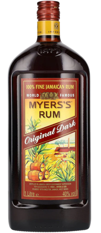 Myerss Original Dark Rum 1.75L Jamaican dark rum bottle with rich caramel and smoky oak notes