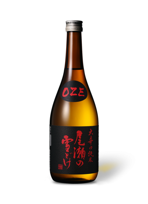 Oze No Yukidoke Ohkarakuchi Junmai 720 ML bottle, bold and dry with rich umami flavors, clean and crisp finish – premium Japanese sake.