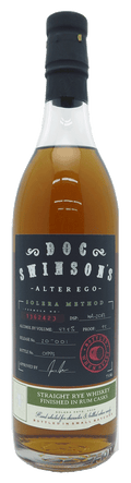 Doc Swinson’s Alter Ego Solera Method Straight Rye Whiskey Finished In Rum Casks 750 ML
