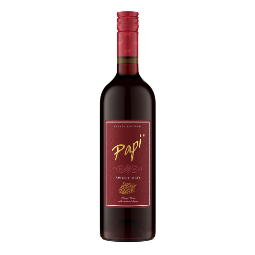 Papi Sweet Red 750 ML smooth sweet red wine with ripe cherry and berry flavors