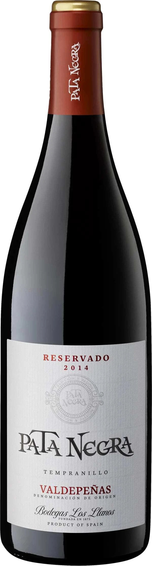 Pata Negra Reservado Tempranillo Valdepenas 2014 750 ML