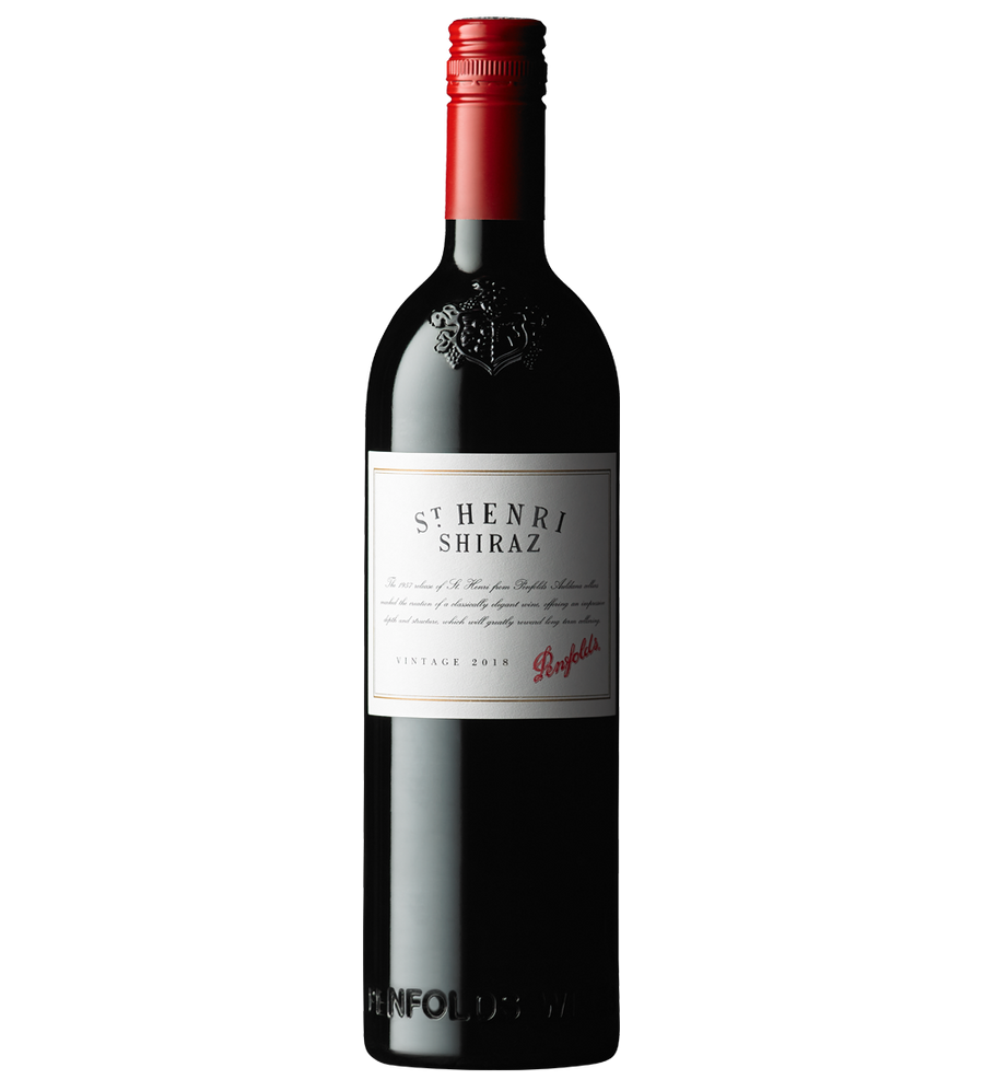 Penfolds Shiraz St. Henri South Australia 2018 750ml bottle with dark berry and spice notes