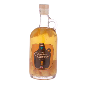 Pitorro Pina Rum 750 ML bottle with pineapple and vanilla flavors handcrafted Caribbean rum