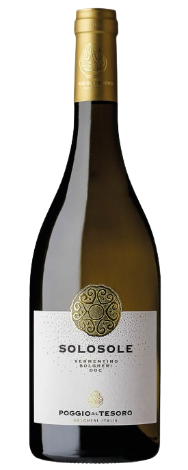 Poggio al Tesoro Toscana Vermentino Solosole 2021 750ml – Premium Italian white wine bottle