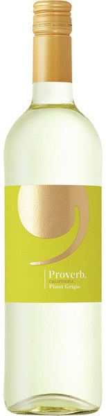 Bottle of Proverb Winery Pinot Grigio 750 ML – crisp white wine
