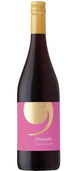 Bottle of Proverb Winery Pinot Noir 750 ML – elegant red wine