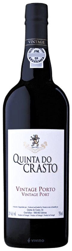 Quinta Do Crasto Porto Vintage Port 2016 bottle showcasing rich and elegant fortified wine from Douro Valley