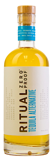 Ritual Zero Proof Tequila Alternative non-alcoholic spirit bottle 750ml with agave and citrus flavors