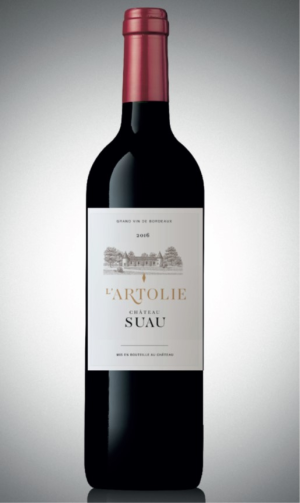Chateau Suau LArtolie Cadillac Cotes de Bordeaux 2015 wine bottle, 750 ML.