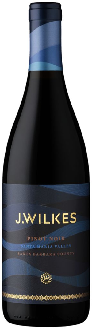 J Wilkes Pinot Noir Santa Maria Valley 2021 wine bottle, 750 ml.