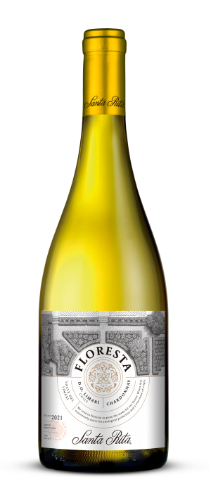 Santa Rita Floresta Chardonnay 2021 wine bottle 750ml.