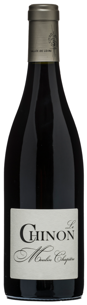 Le Moulin Chapitre Chinon 750 ML wine bottle with label displaying name.