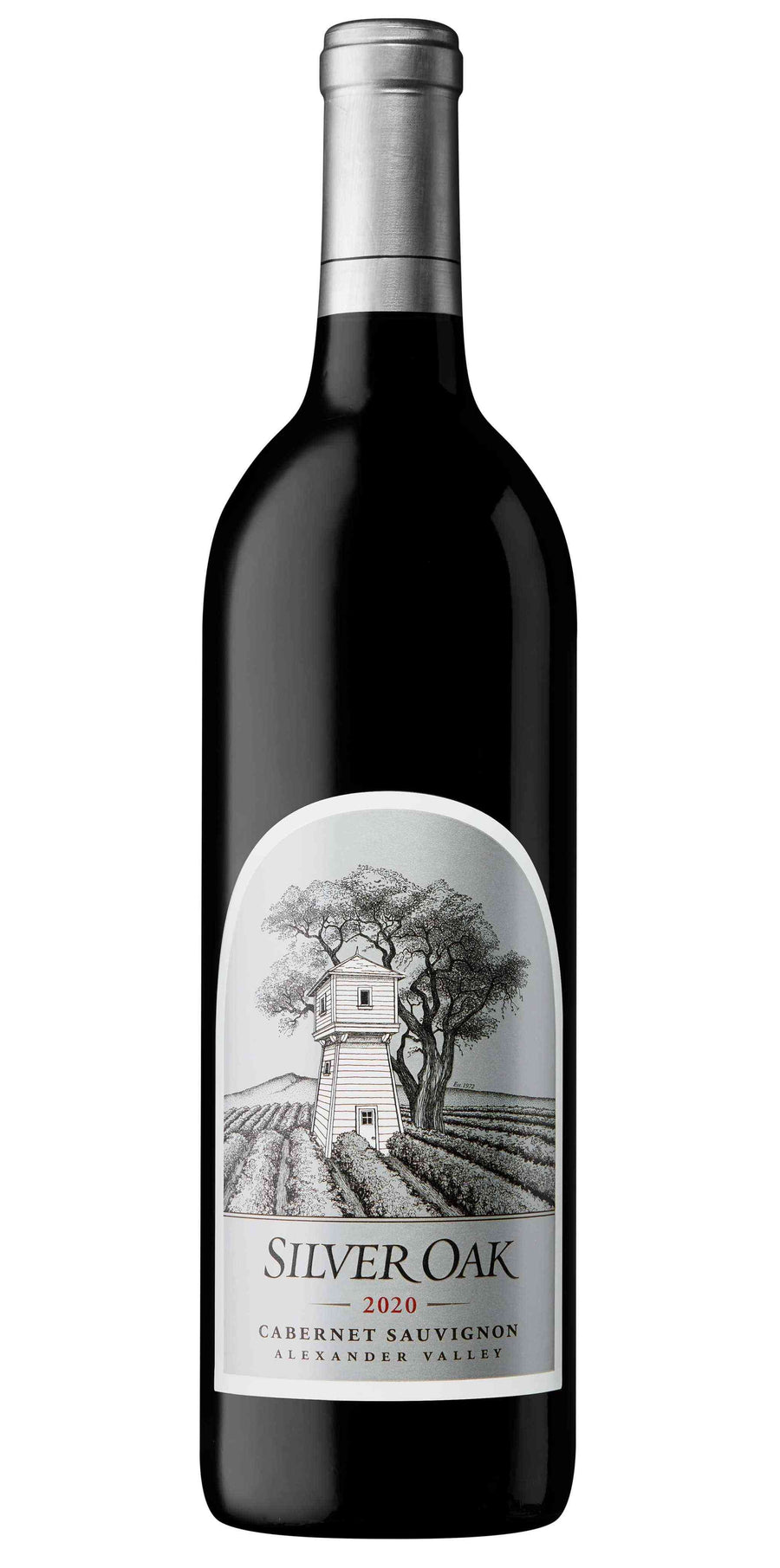 Silver Oak Cabernet Sauvignon Alexander Valley 2020 wine bottle 1.5 L.