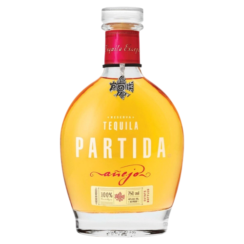 Partida Anejo Tequila 750ml bottle, aged in ex-Jack Daniels barrels, 100% pure de agave.