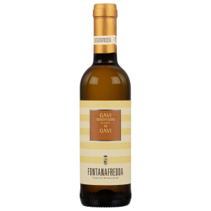 Fontanafredda Gavi di Gavi Cortese 750 ML wine bottle with label.