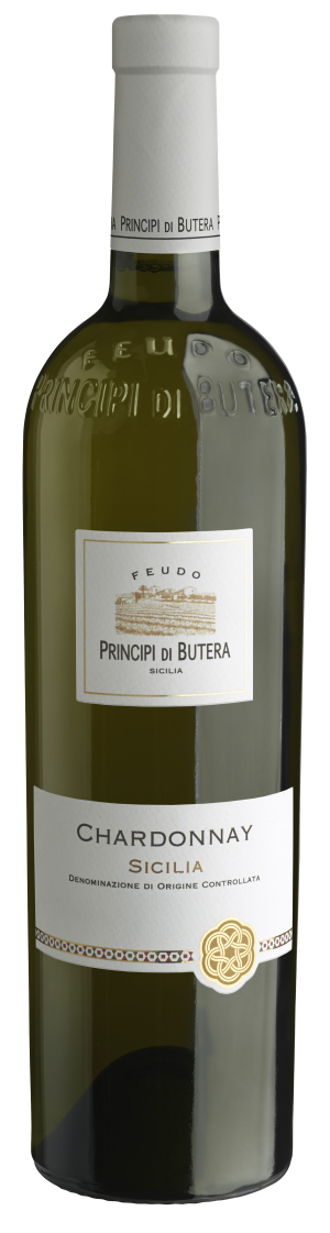 Feudo Principi Di Butera Chardonnay 750ml wine bottle.