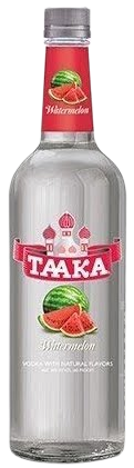 Taaka Watermelon Vodka 750 ML bottle with vibrant watermelon-themed design