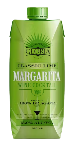 Rancho La Gloria Classic Lime Margarita 500 ML with smooth agave wine and real lime juice.