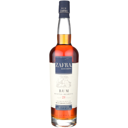 Zafra Aged Rum Master Reserve 21 Year 750ml bottle showcasing premium Panamanian rum.