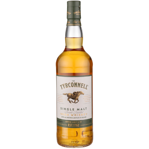 The Tyrconnell Single Malt Irish Whiskey 750 ML bottle with horse logo.