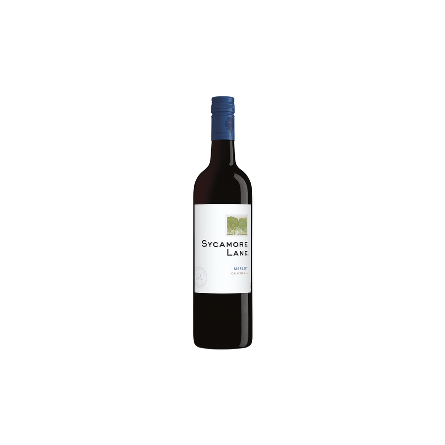 Sycamore Lane Merlot California 750ml bottle of smooth medium-bodied red wine with ripe cherry and plum aromas