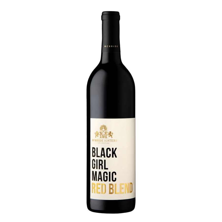 Black Girl Magic 2019 California red blend wine bottle with vibrant berry and spice notes