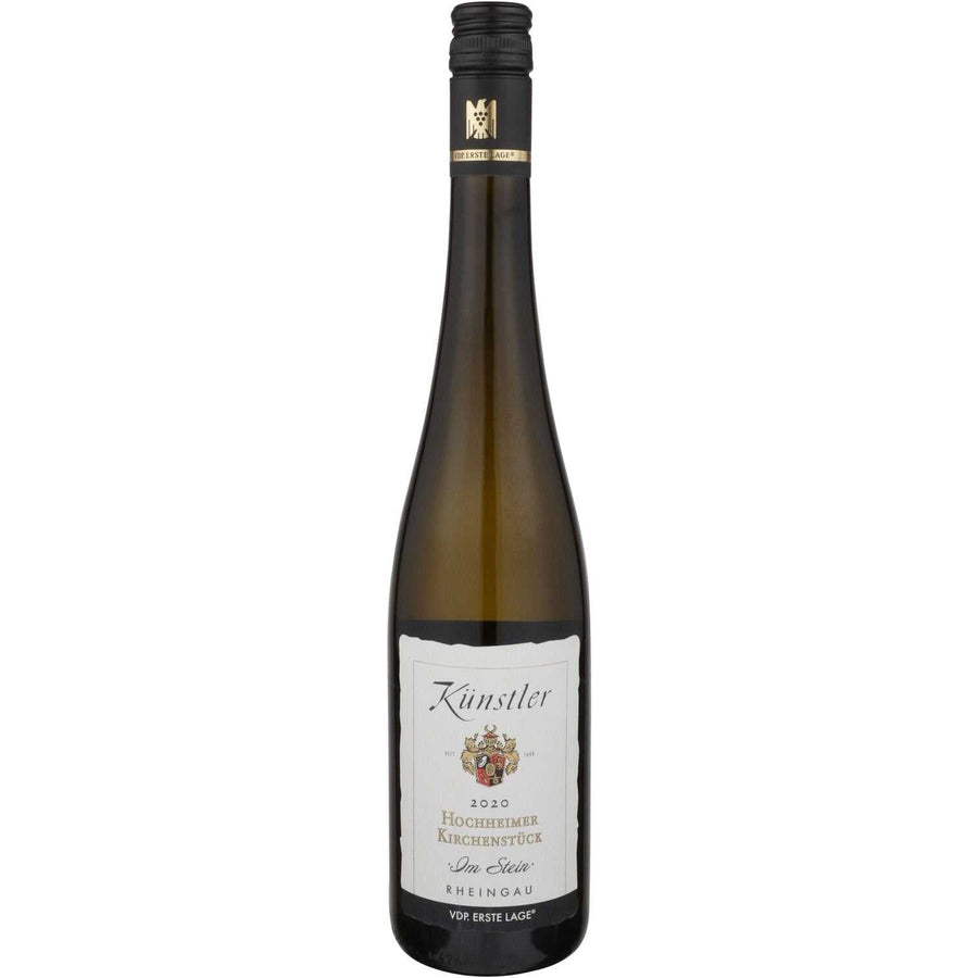 Kunstler Riesling Kabinett Dry Hochheimer Kirchenstuck 2020 bottle showcasing vibrant German dry white wine