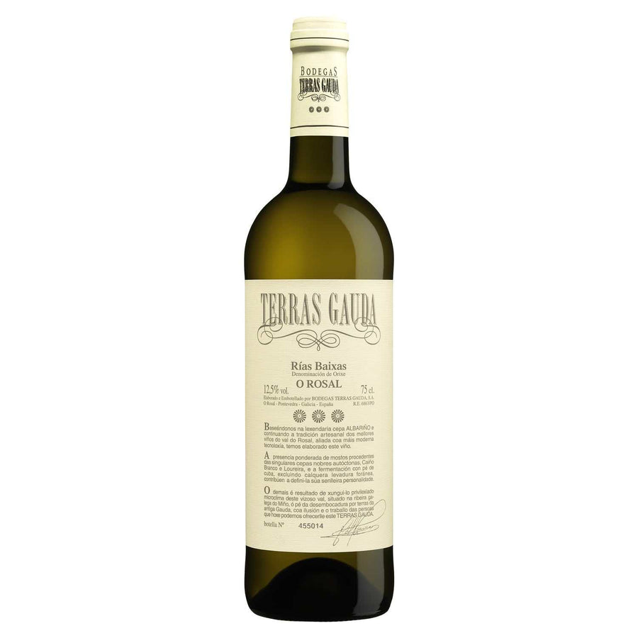Terras Gauda O Rosal Rias Baixas Albarino 2024 750 ML white wine bottle with citrus and peach notes
