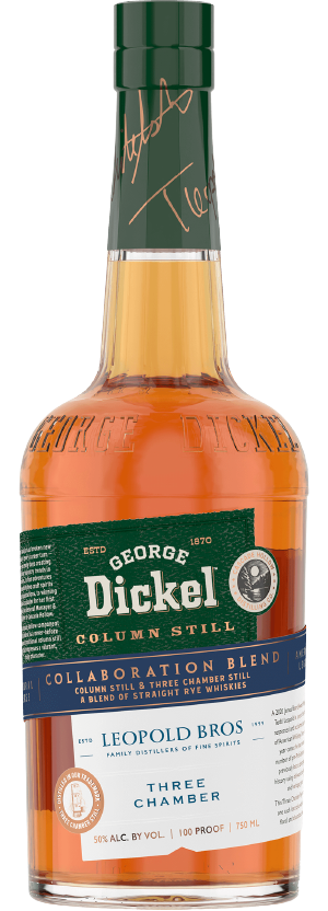 George Dickel Rye Whiskey and Leopold Bros Collaboration, 750ml bottle.
