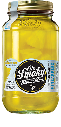Ole Smoky Pineapples with Pina Colada Moonshine 750ml jar.
