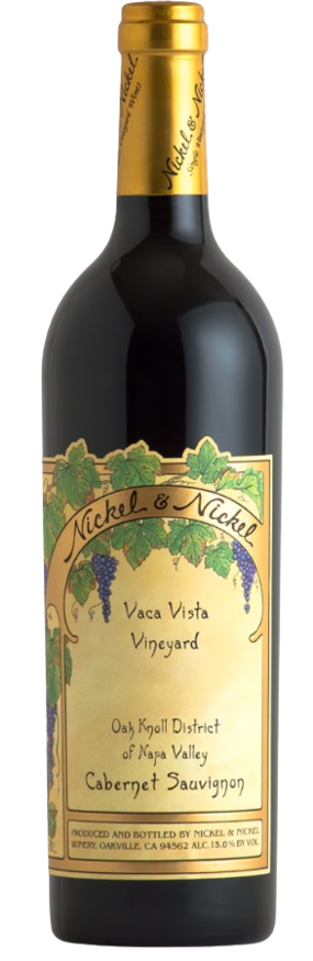 Nickel & Nickel Cabernet Sauvignon Vaca Vista Vineyard Oak Knoll District 2022 wine bottle with vintage label