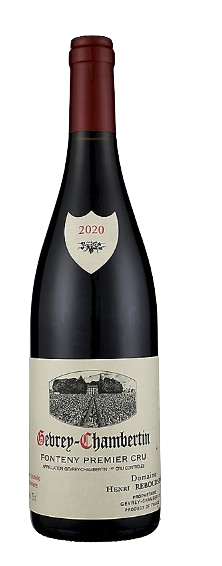 Henri Rebourseau Gevrey Chambertin Fonteny Premier Cru 2020 wine bottle with dark berry and earthy notes