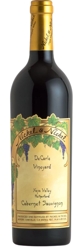 Bottle of Nickel & Nickel Cabernet Sauvignon DeCarle Vineyard Rutherford 2022 red wine