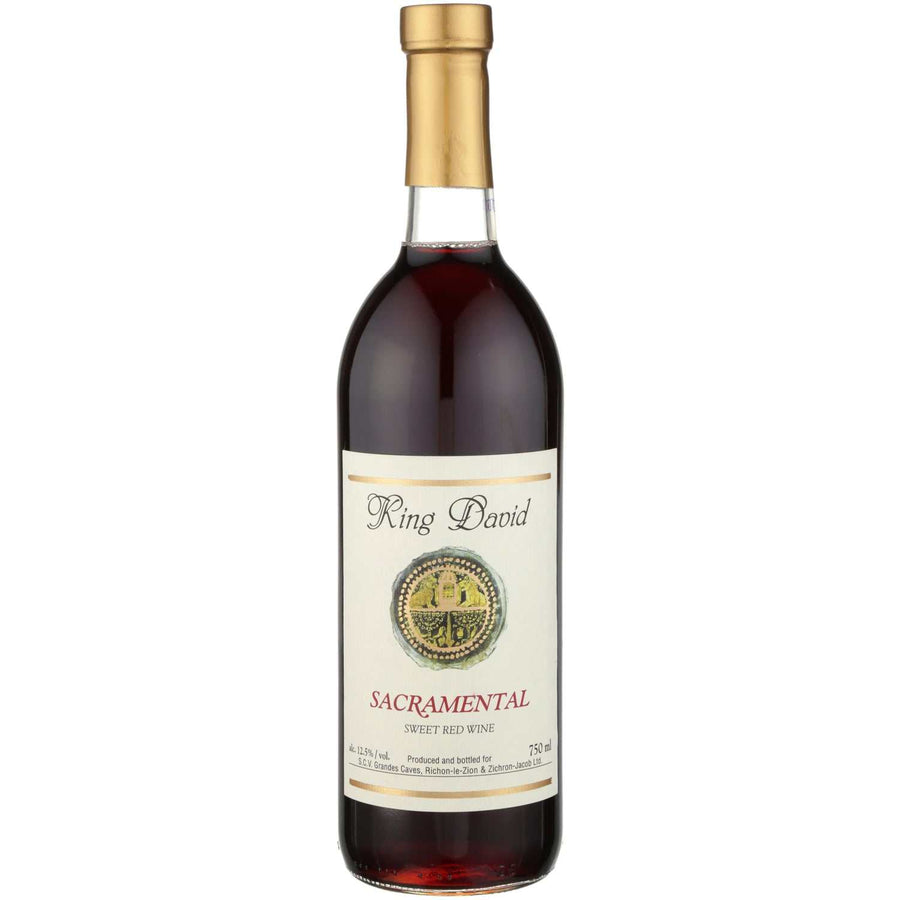 King David Red Wine Sacramental bottle 750 ML from New York with rich grape and berry flavors