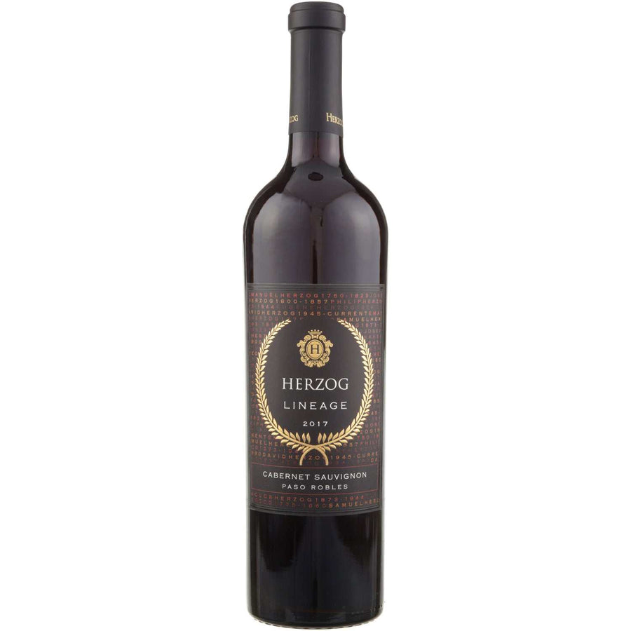 Herzog Cabernet Sauvignon Lineage Paso Robles 750ml bottle showcasing premium California red wine