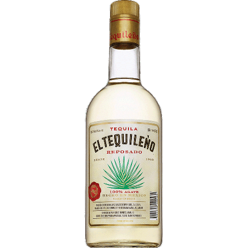 El Tequileno Tequila Reposado 750ml bottle with gold medal awards, featuring 100% Highland agave and aged 90 days.