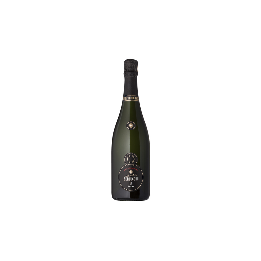 Berlucchi Franciacorta Nature 61 Dosaggio Zero 2012 Italian sparkling wine bottle