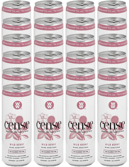 Cense Wild Berry Spritz Wine Based Cocktail 355 ML 24 Pack, low calorie, gluten free.