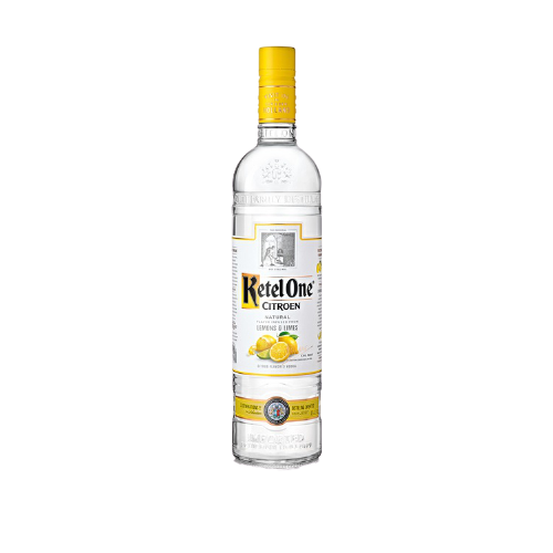 Ketel One Citrus Flavored Vodka Citroen 750 ML bottle with lemon and lime label.