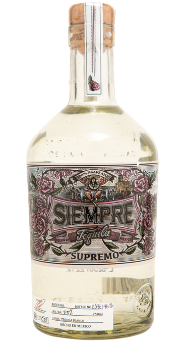 Siempre Tequila Supremo Blanco 750 ML bottle with premium tequila from Jalisco, Mexico