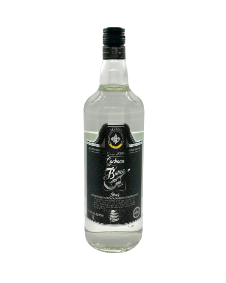 Jay Silver Cachaca Buteco 1L bottle with silver label, 40% alcohol, from Weber Haus distillery.
