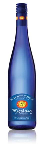 Schmitt Sohne Riesling Crisp and Fruity Qualitatswein 1L German white wine bottle
