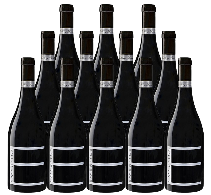 Emeritus Hallberg Ranch Pinot Noir 2021 750ml bottle showcasing premium Russian River Valley wine