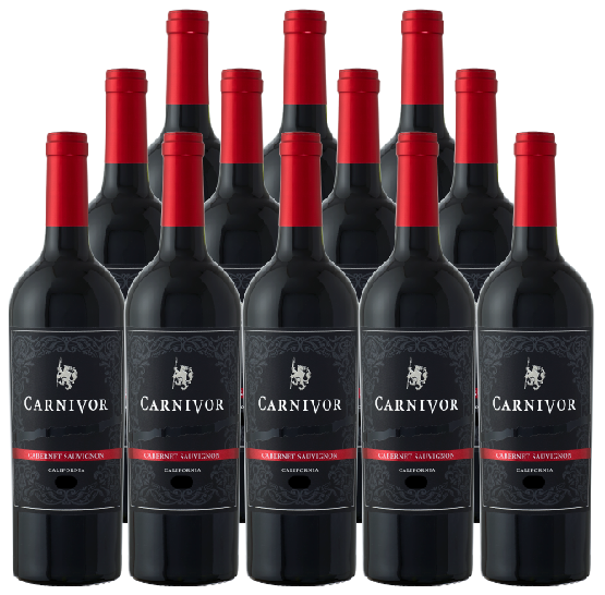 Carnivor Cabernet Sauvignon California 750 ML (12 Bottles)
